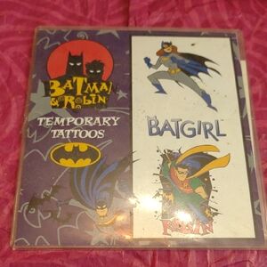 Batman and Robin Temporary Tattoos Vintage 1997
